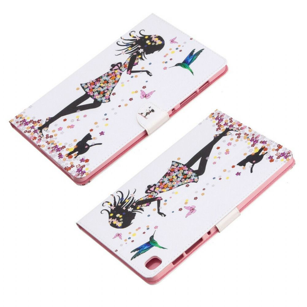 Flip Case voor Samsung Galaxy Tab S6 Lite Jong Meisje