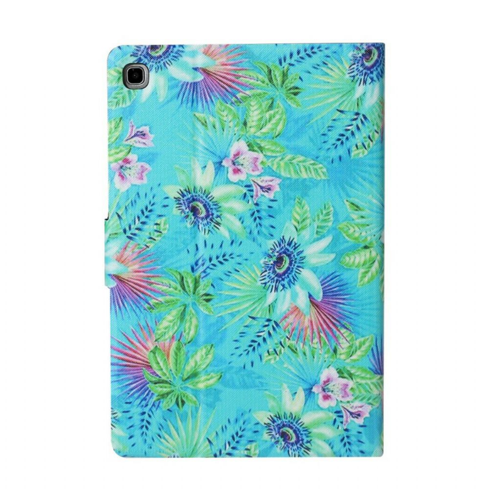 Folio-hoesje voor Samsung Galaxy Tab S6 Lite Bloemen En Bladeren