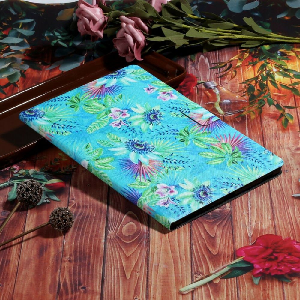 Folio-hoesje voor Samsung Galaxy Tab S6 Lite Bloemen En Bladeren