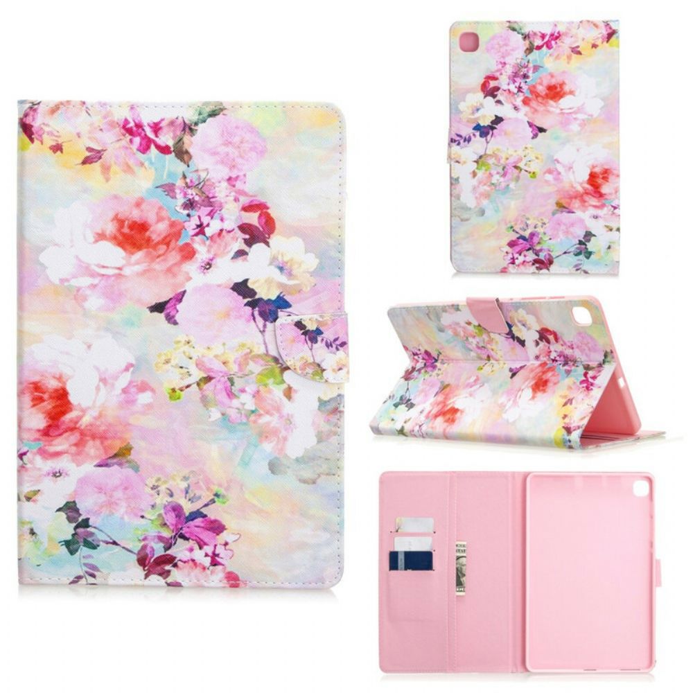 Folio-hoesje voor Samsung Galaxy Tab S6 Lite Bloemen Serie