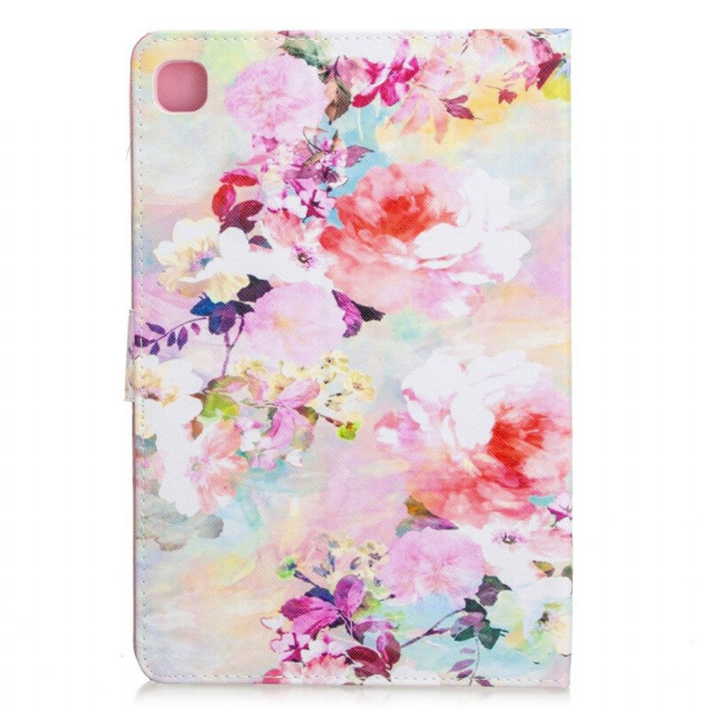 Folio-hoesje voor Samsung Galaxy Tab S6 Lite Bloemen Serie