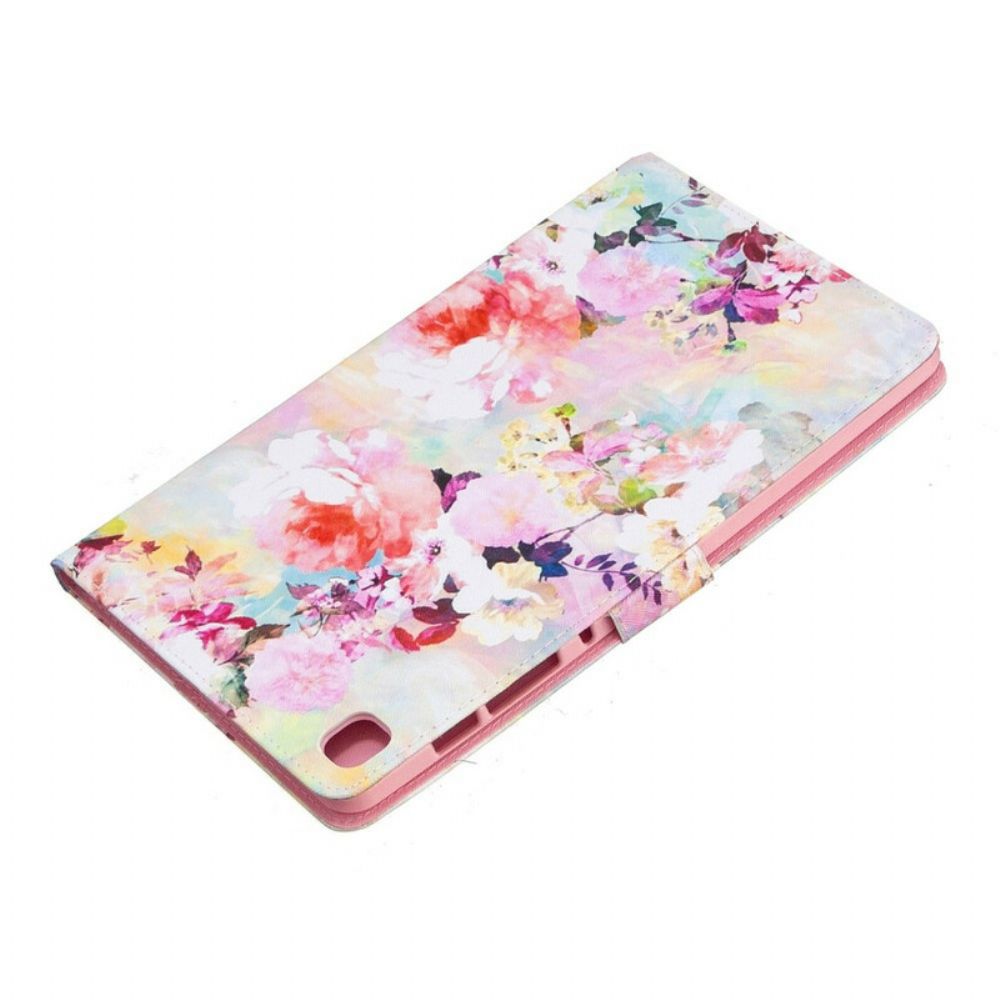 Folio-hoesje voor Samsung Galaxy Tab S6 Lite Bloemen Serie