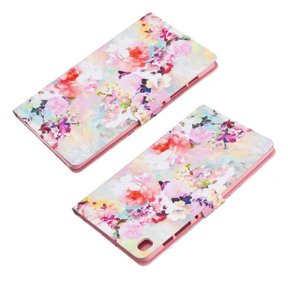 Folio-hoesje voor Samsung Galaxy Tab S6 Lite Bloemen Serie