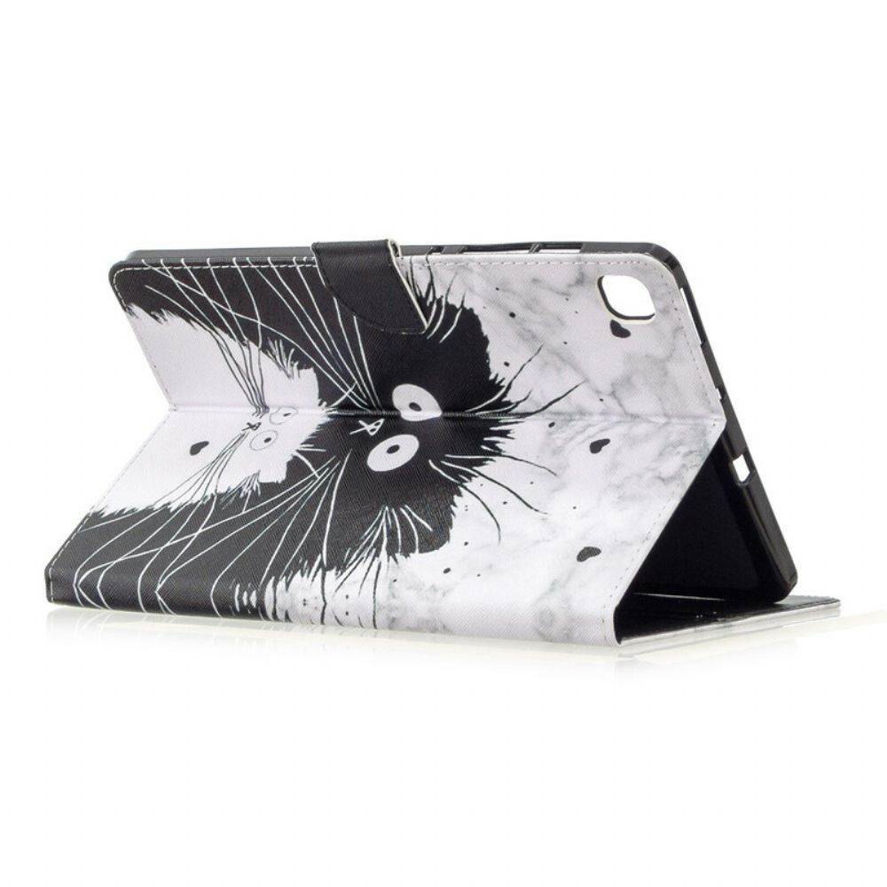 Folio-hoesje voor Samsung Galaxy Tab S6 Lite Grappige Katten