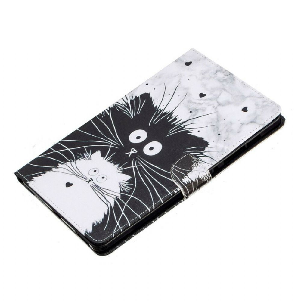 Folio-hoesje voor Samsung Galaxy Tab S6 Lite Grappige Katten