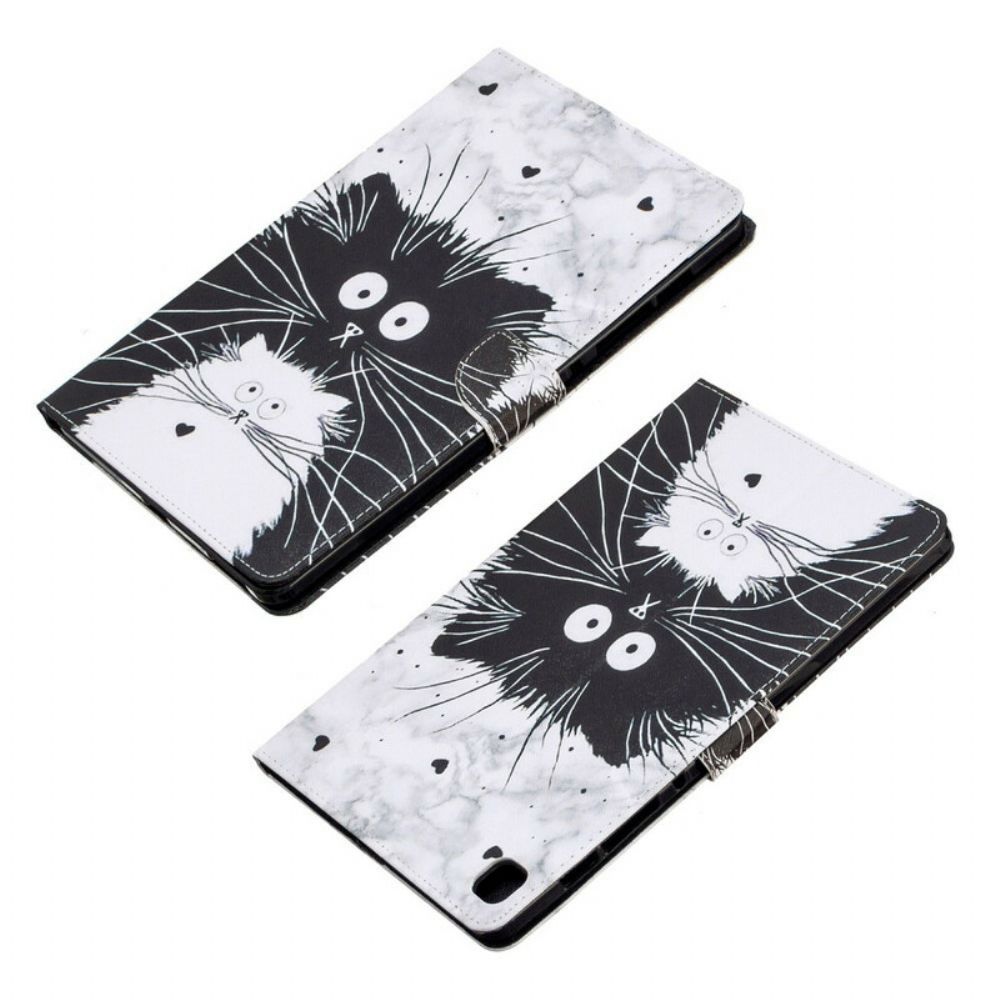 Folio-hoesje voor Samsung Galaxy Tab S6 Lite Grappige Katten