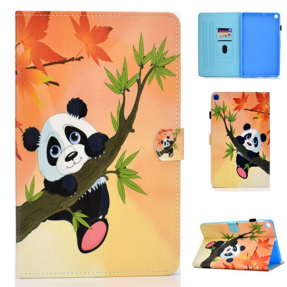 Folio-hoesje voor Samsung Galaxy Tab S6 Lite Schattige Panda