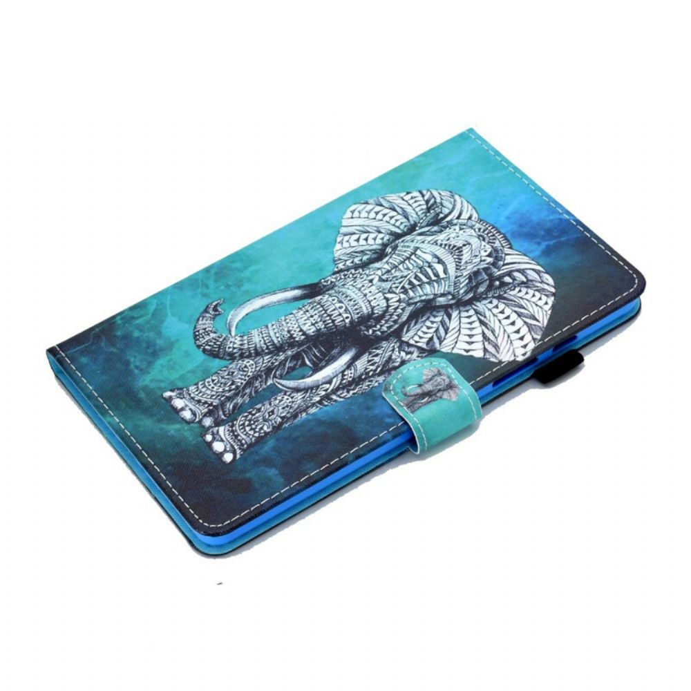 Folio-hoesje voor Samsung Galaxy Tab S6 Lite Tribale Olifant