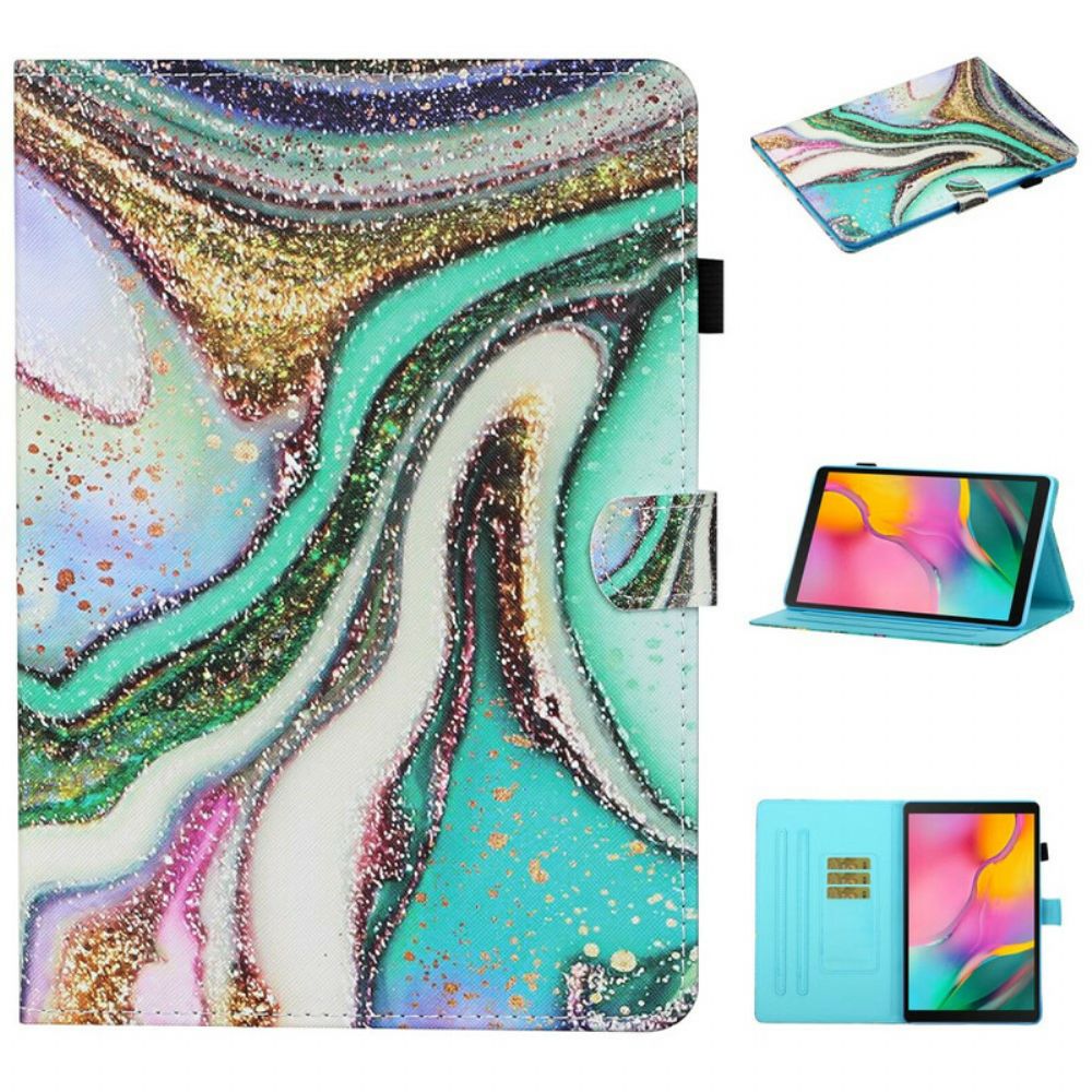 Leren Hoesje voor Samsung Galaxy Tab S6 Lite Artistiek