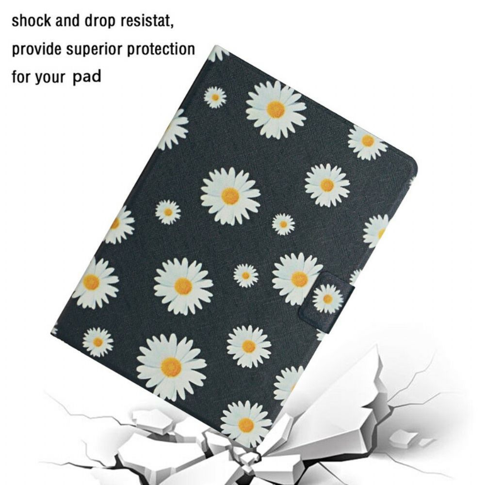 Leren Hoesje voor Samsung Galaxy Tab S6 Lite Bloemen Bloemen Bloemen