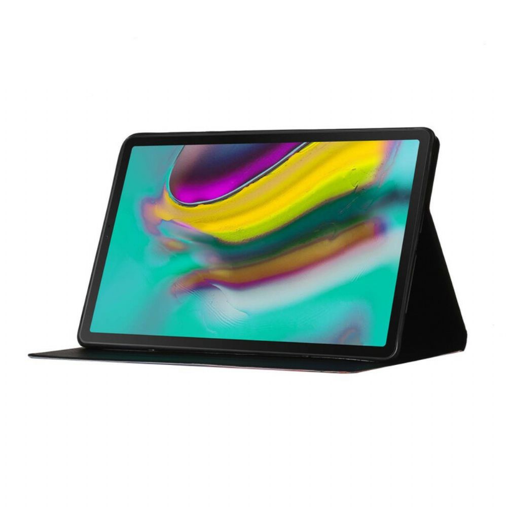 Leren Hoesje voor Samsung Galaxy Tab S6 Lite Bloemen Bloemen Bloemen