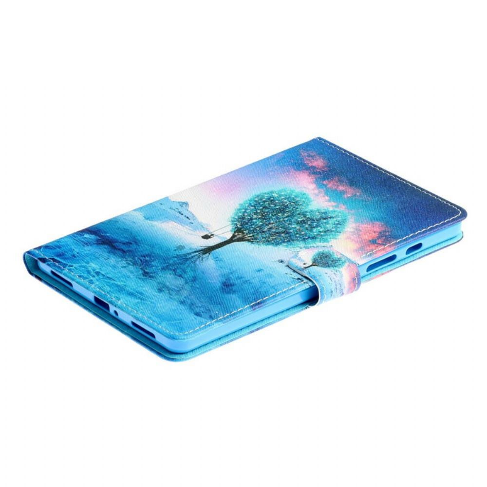 Leren Hoesje voor Samsung Galaxy Tab S6 Lite Hart Boom