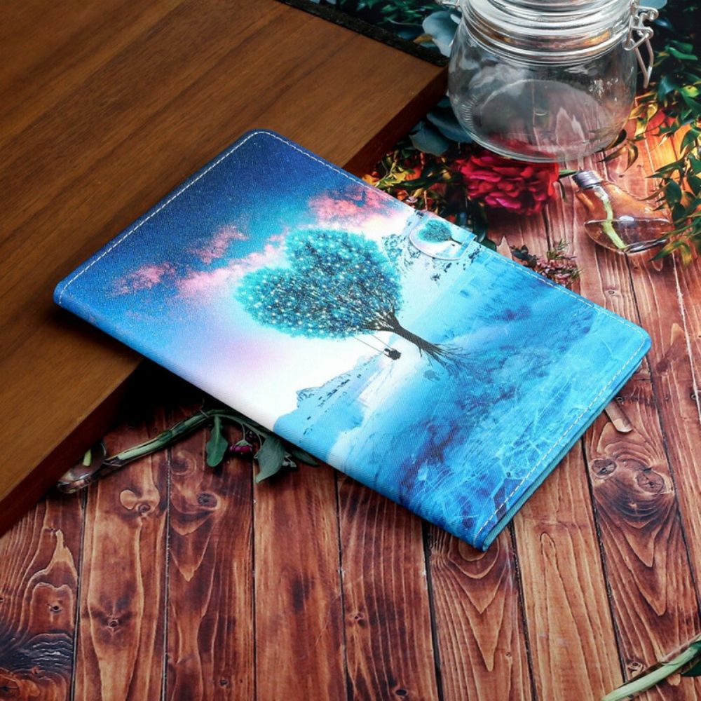 Leren Hoesje voor Samsung Galaxy Tab S6 Lite Hart Boom