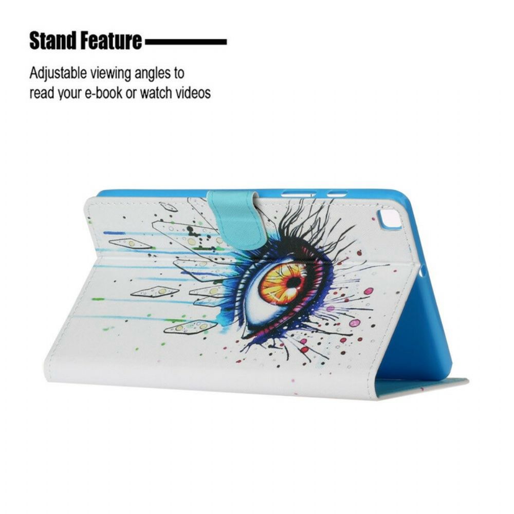 Leren Hoesje voor Samsung Galaxy Tab S6 Lite Kunst