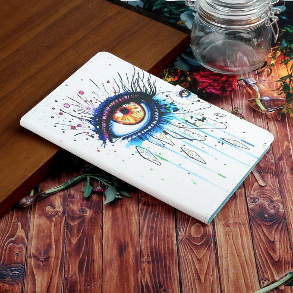 Leren Hoesje voor Samsung Galaxy Tab S6 Lite Kunst