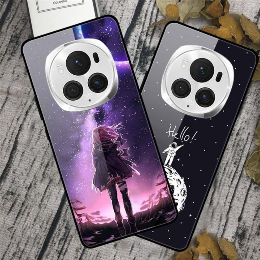 Case Hoesje Honor Magic 6 Pro Telefoonhoesje Snowy Mountain Gehard Glas