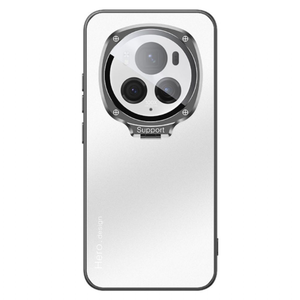 Case Hoesje Honor Magic 6 Pro Telefoonhoesje Verborgen Magnetische Houder En Lensbescherming