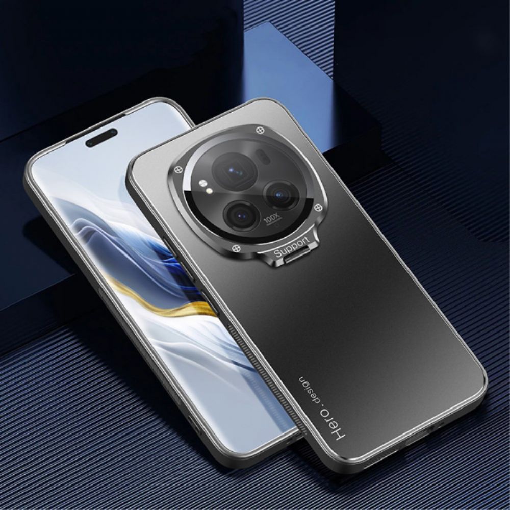 Case Hoesje Honor Magic 6 Pro Telefoonhoesje Verborgen Magnetische Houder En Lensbescherming