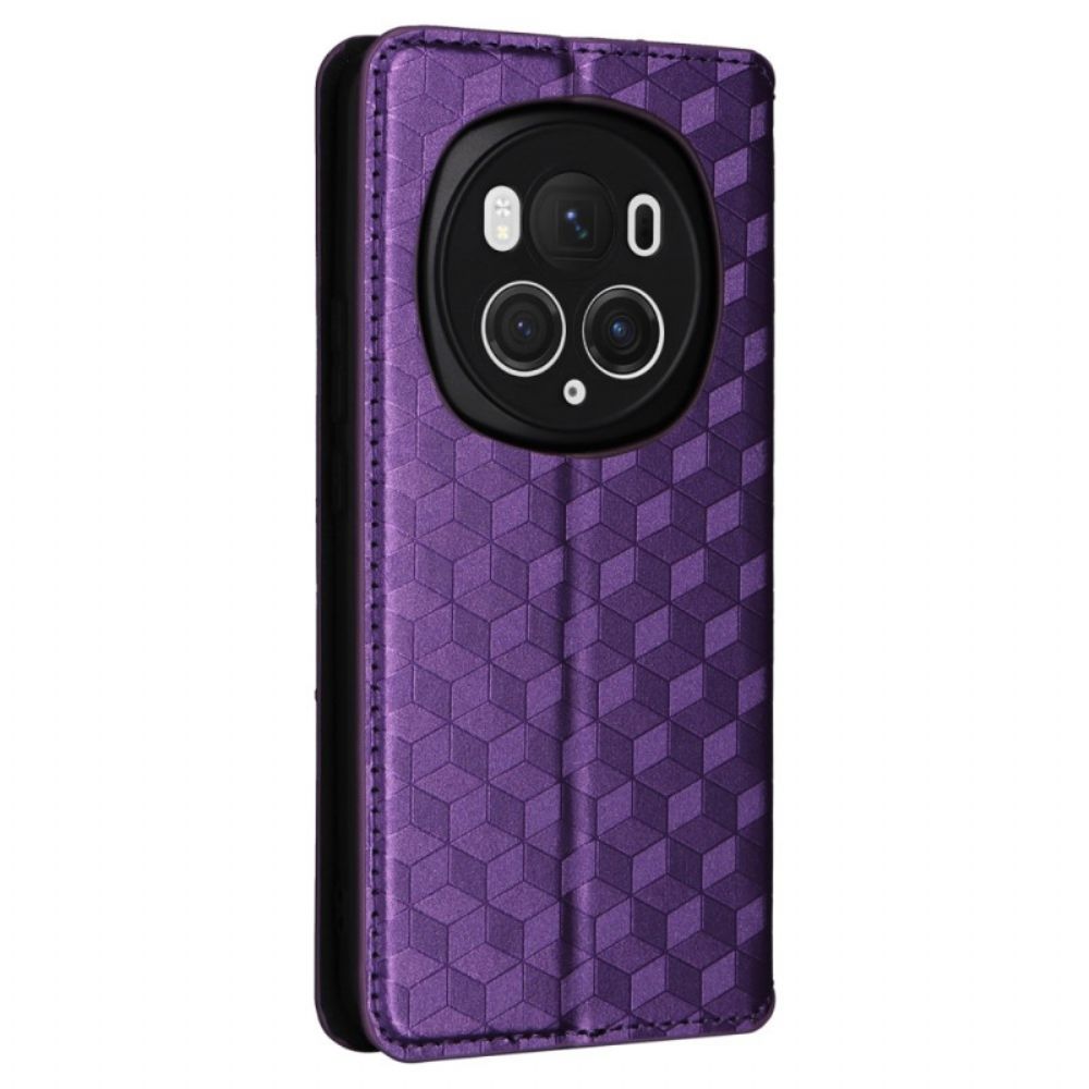 Folio-hoesje Honor Magic 6 Pro Telefoonhoesje 3d-kubussen