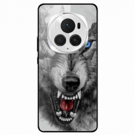 Hoesje Honor Magic 6 Pro Bergwolf Gehard Glas Bescherming Hoesje