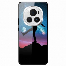 Hoesje Honor Magic 6 Pro Maanvoetbal Gehard Glas