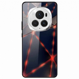 Hoesje Honor Magic 6 Pro Rood Lasergehard Glas Bescherming Hoesje