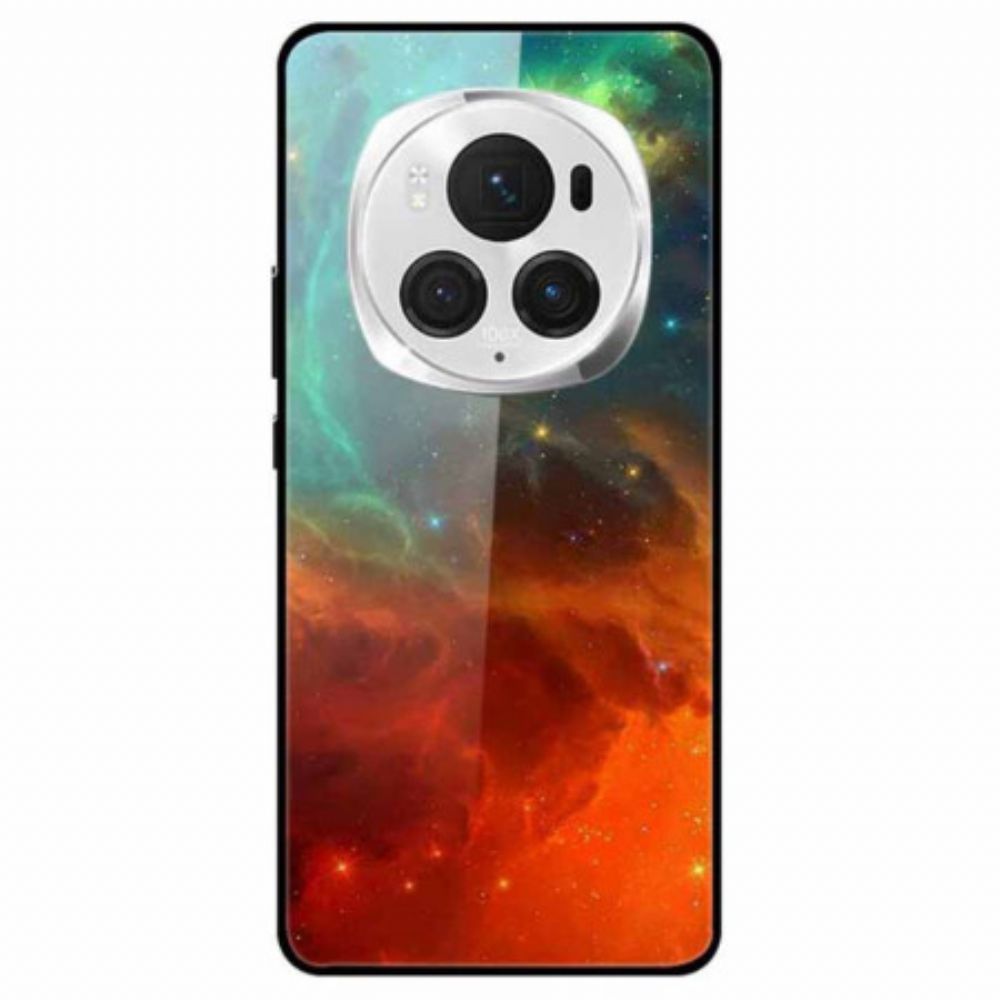 Hoesje Voor Honor Magic 6 Pro Gekleurd Hemels Gehard Glas