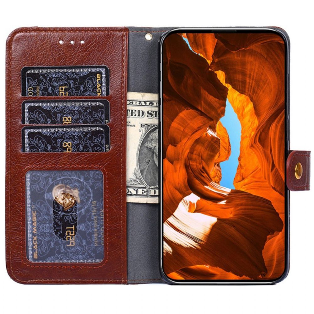 Leren Hoesje Honor Magic 6 Pro Zak Met Ritssluiting En Riem Bescherming Hoesje