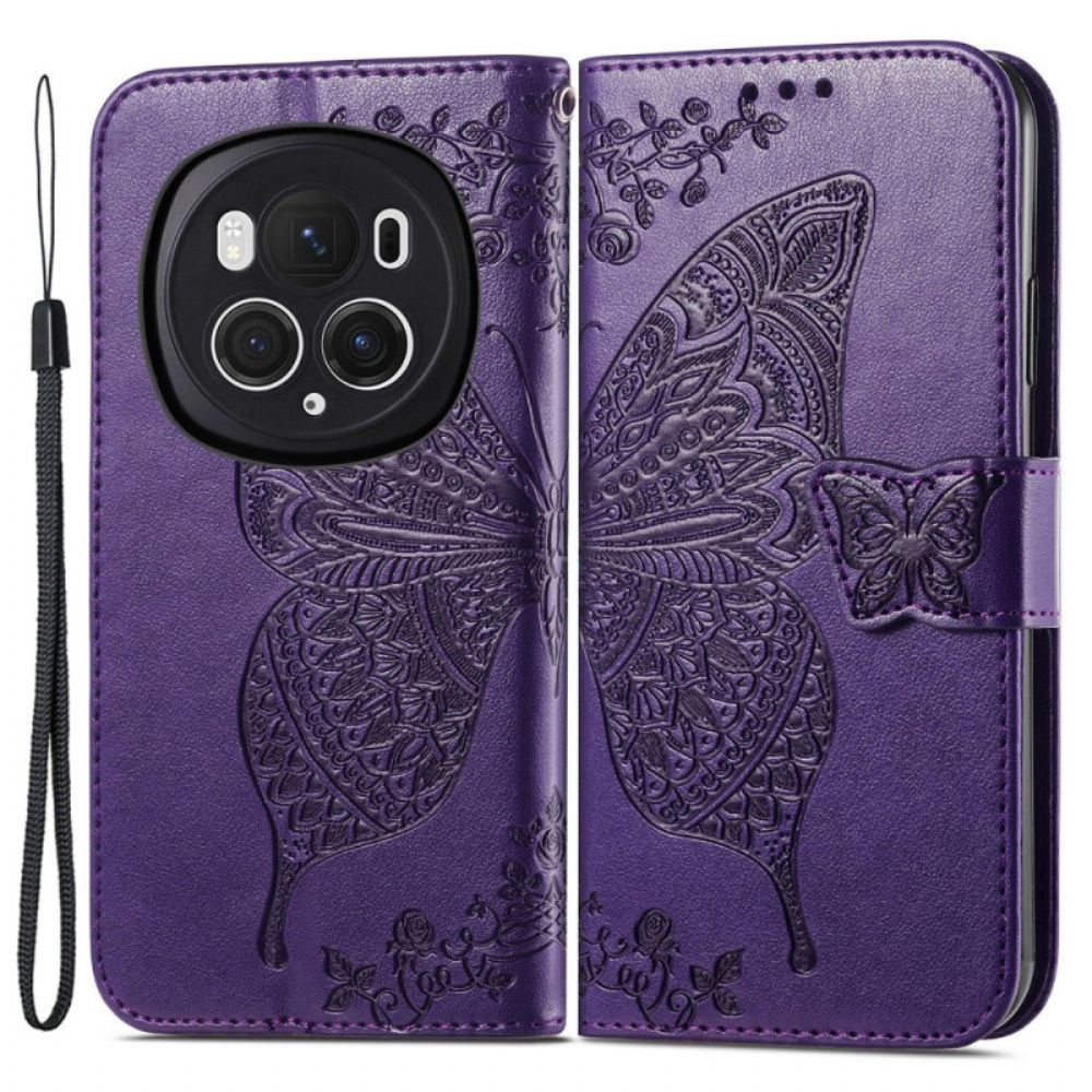 Leren Hoesje Voor Honor Magic 6 Pro Barokvlinder