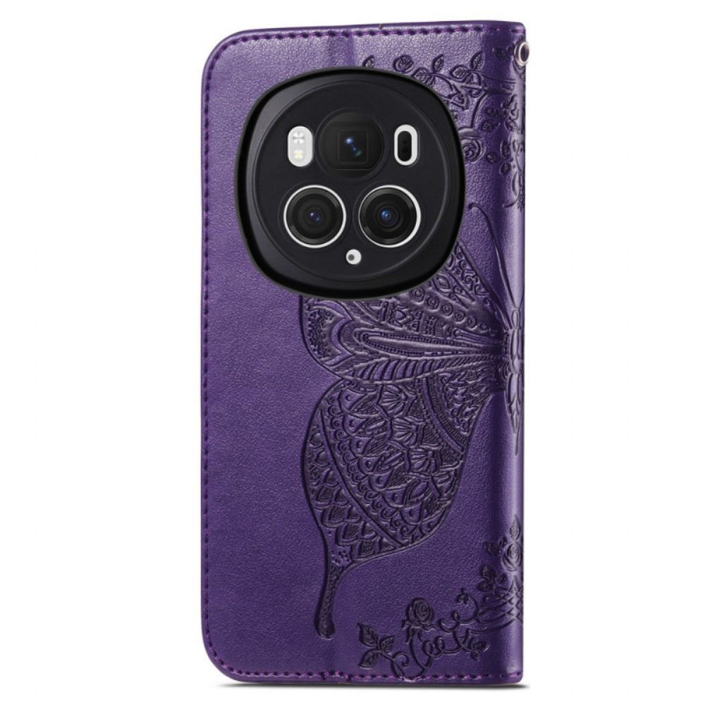 Leren Hoesje Voor Honor Magic 6 Pro Barokvlinder