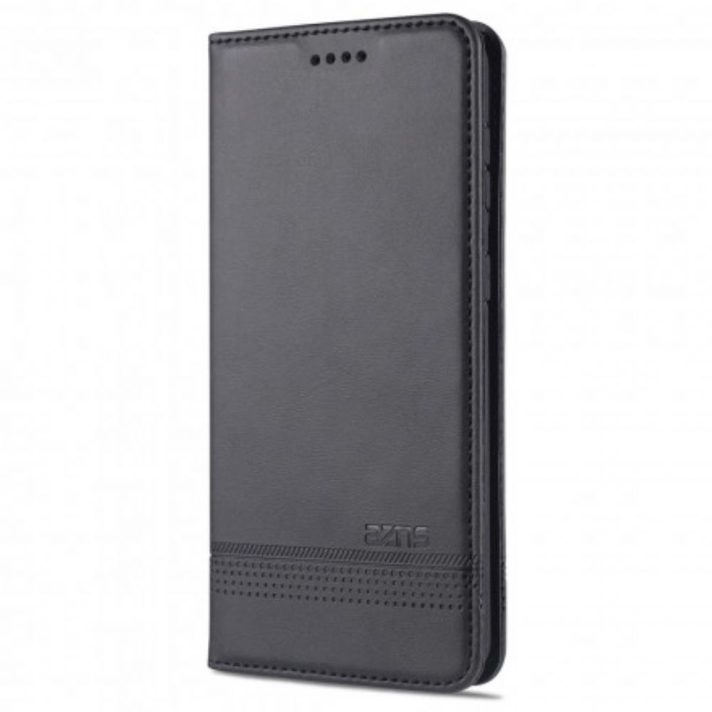 Bescherming Hoesje voor Samsung Galaxy S21 Ultra 5G Folio-hoesje Azns Lederen Stijl