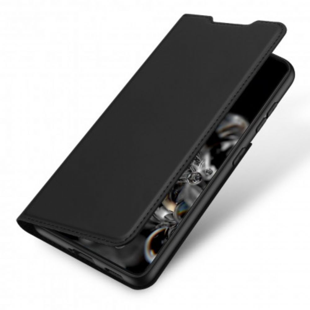 Bescherming Hoesje voor Samsung Galaxy S21 Ultra 5G Folio-hoesje Dux Ducis Pro-skin