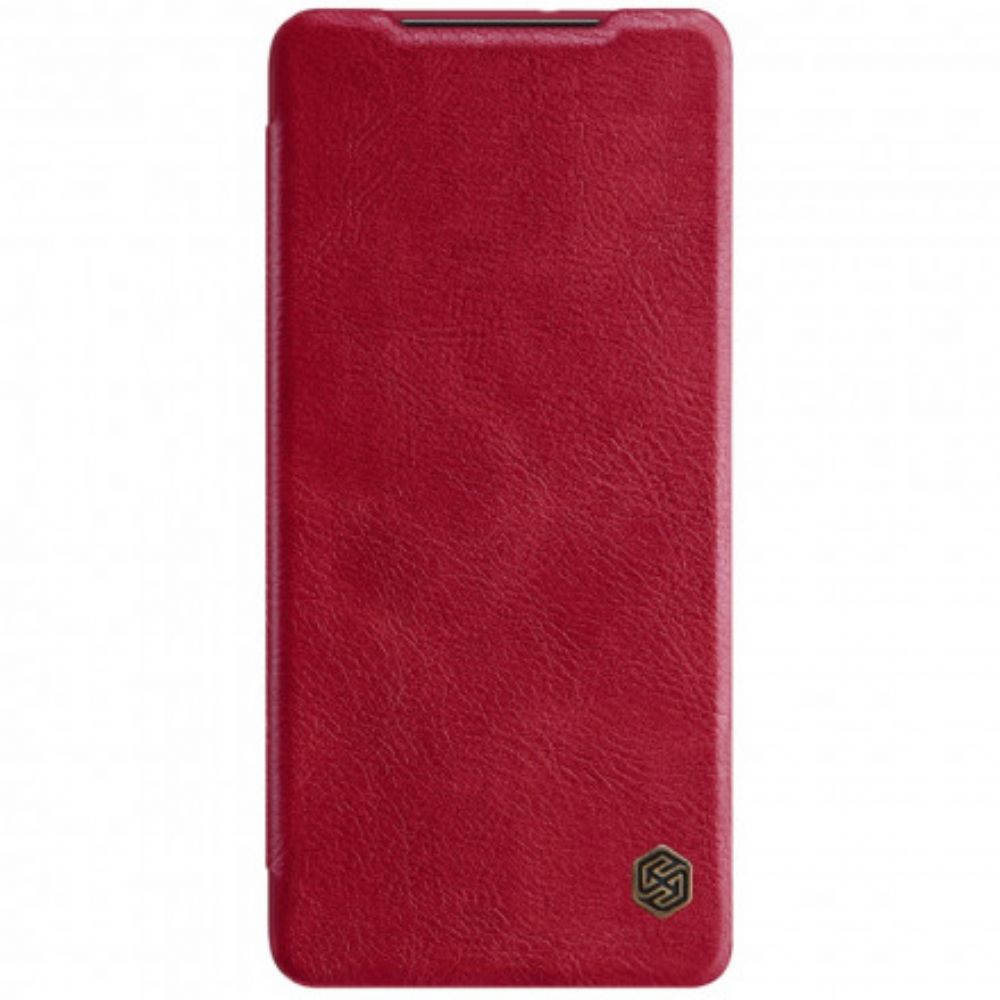 Bescherming Hoesje voor Samsung Galaxy S21 Ultra 5G Folio-hoesje Nillkin Qin-serie