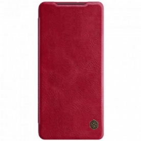 Bescherming Hoesje voor Samsung Galaxy S21 Ultra 5G Folio-hoesje Nillkin Qin-serie