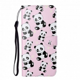 Flip Case voor Samsung Galaxy S21 Ultra 5G Alle Panda's