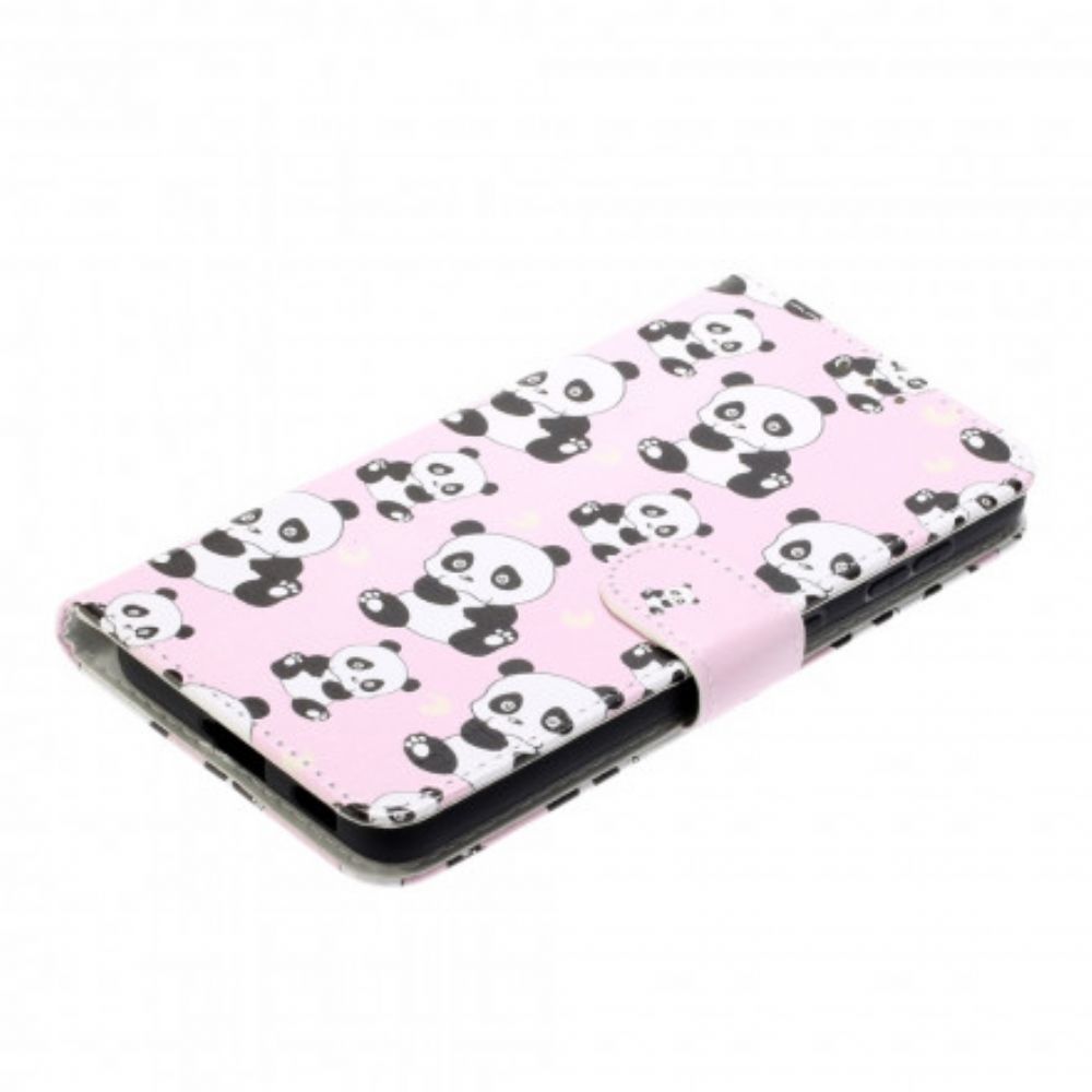 Flip Case voor Samsung Galaxy S21 Ultra 5G Alle Panda's