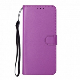 Flip Case voor Samsung Galaxy S21 Ultra 5G Uniek Ontwerp Met Koord