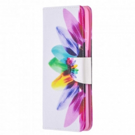 Folio-hoesje voor Samsung Galaxy S21 Ultra 5G Aquarel Bloem