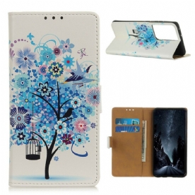 Folio-hoesje voor Samsung Galaxy S21 Ultra 5G Bloeiende Boom