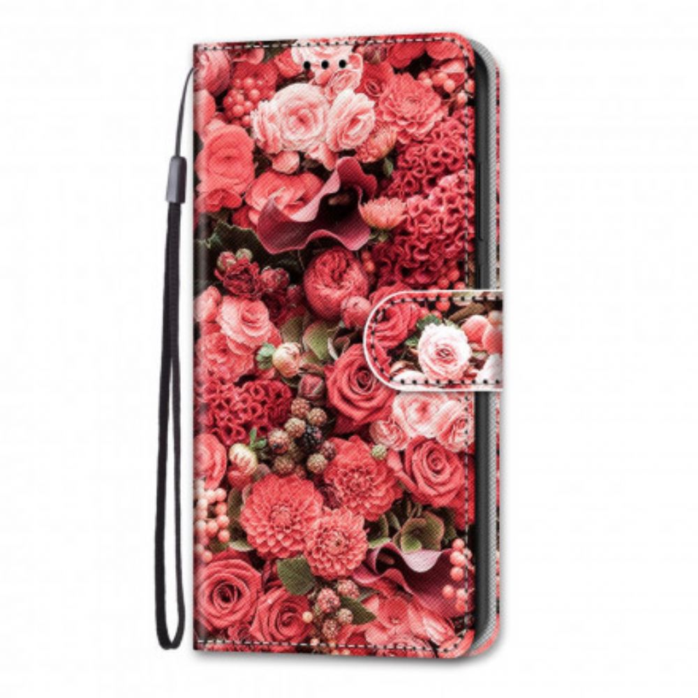 Folio-hoesje voor Samsung Galaxy S21 Ultra 5G Bloemromantiek