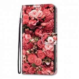 Folio-hoesje voor Samsung Galaxy S21 Ultra 5G Bloemromantiek