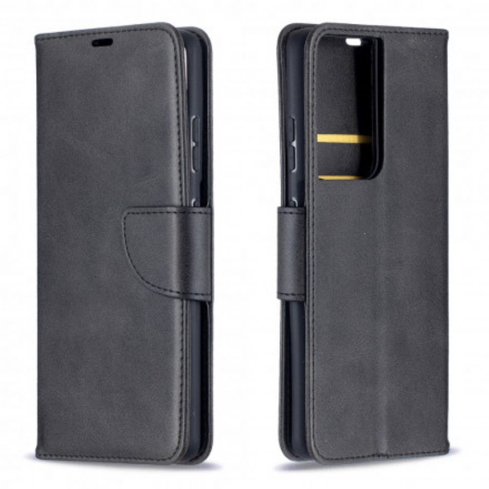 Folio-hoesje voor Samsung Galaxy S21 Ultra 5G Flip Case Gladde Schuine Klep