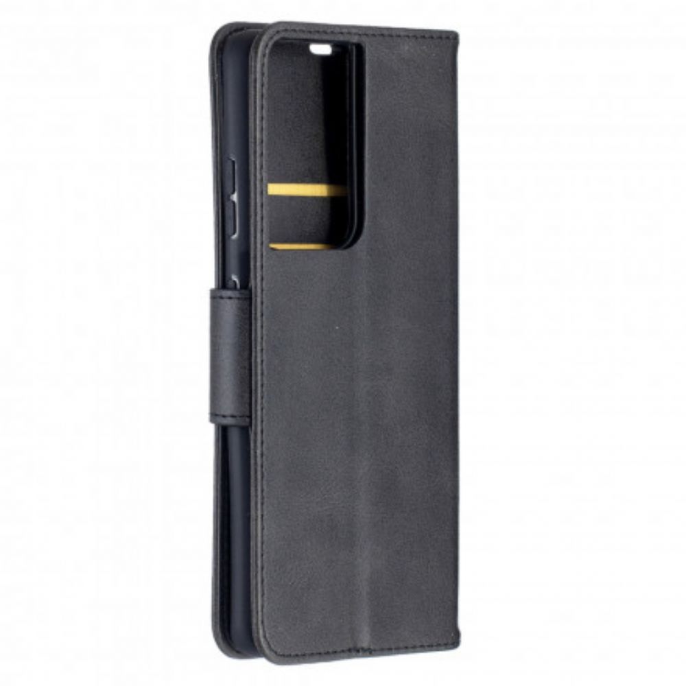 Folio-hoesje voor Samsung Galaxy S21 Ultra 5G Flip Case Gladde Schuine Klep