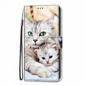 Folio-hoesje voor Samsung Galaxy S21 Ultra 5G Kattenfamilie