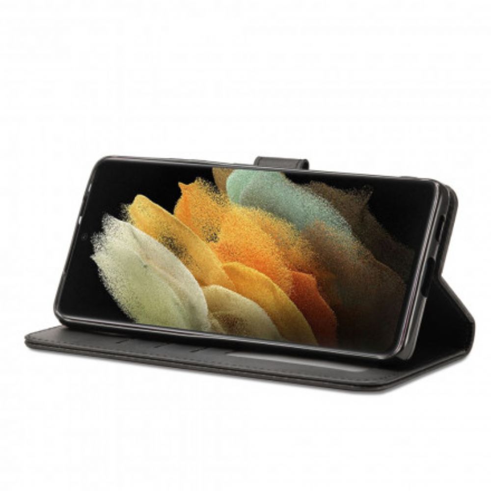 Folio-hoesje voor Samsung Galaxy S21 Ultra 5G Lc.imeeke Leereffect