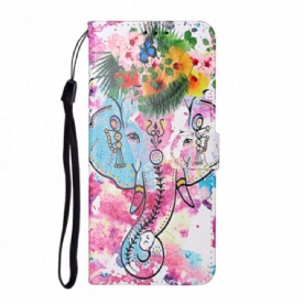 Folio-hoesje voor Samsung Galaxy S21 Ultra 5G Olifantenkoning