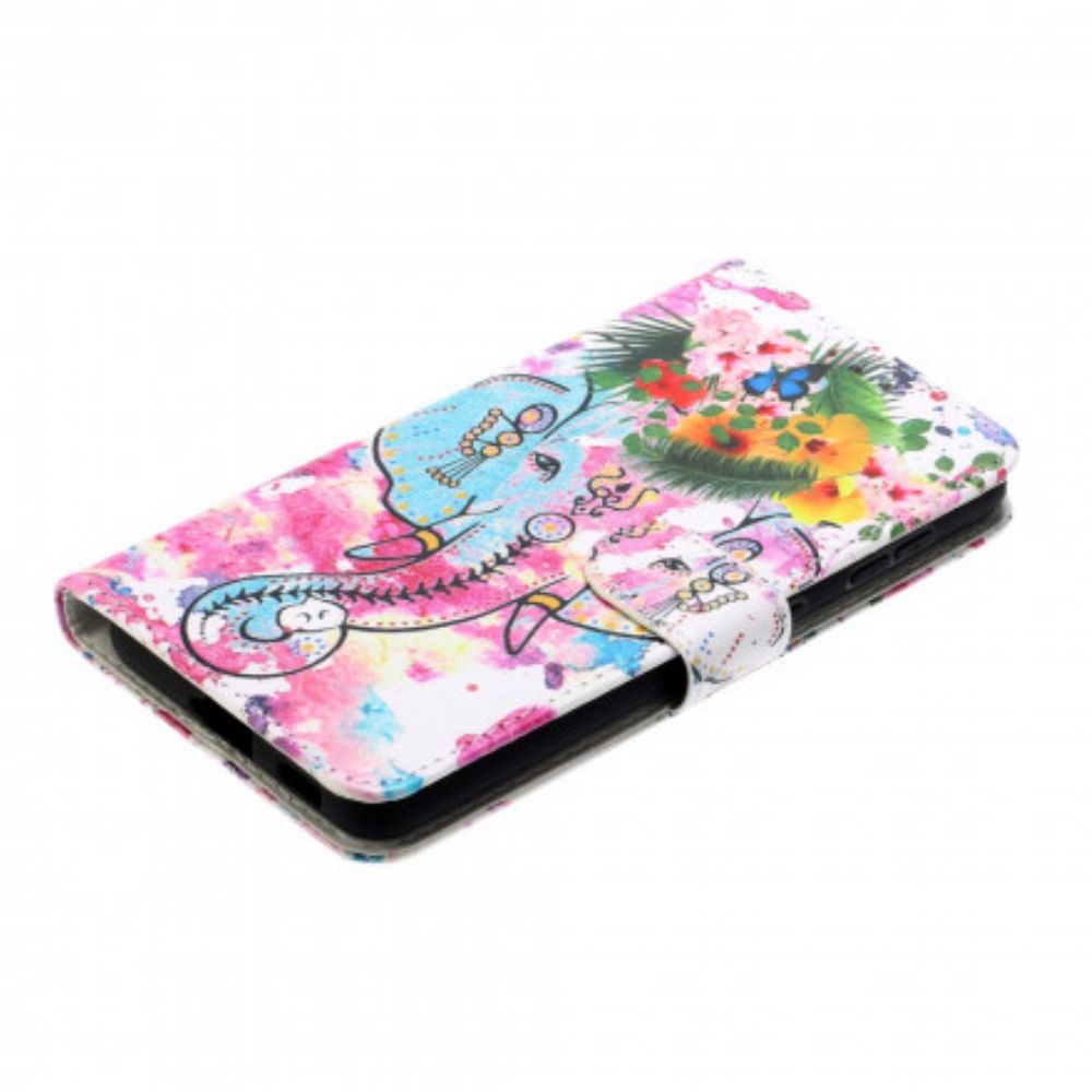 Folio-hoesje voor Samsung Galaxy S21 Ultra 5G Olifantenkoning