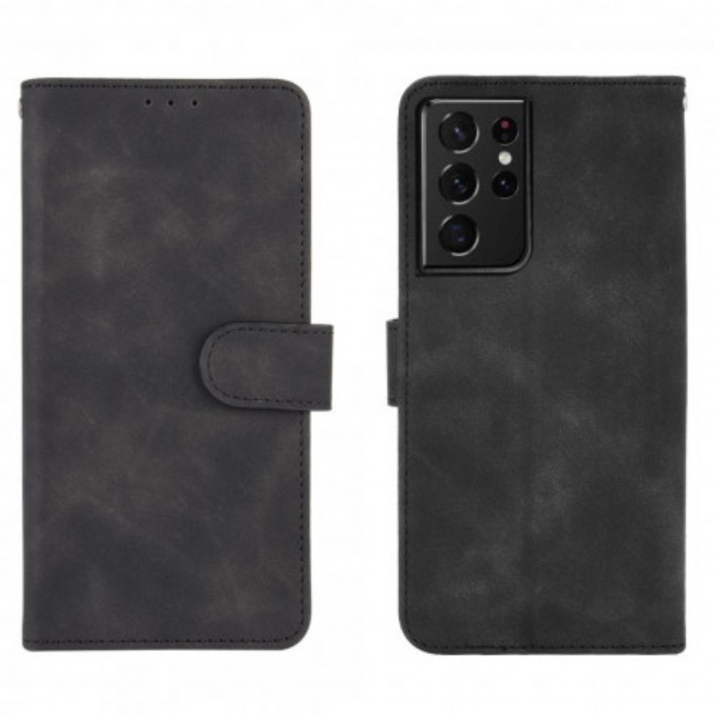 Folio-hoesje voor Samsung Galaxy S21 Ultra 5G Skin-touch