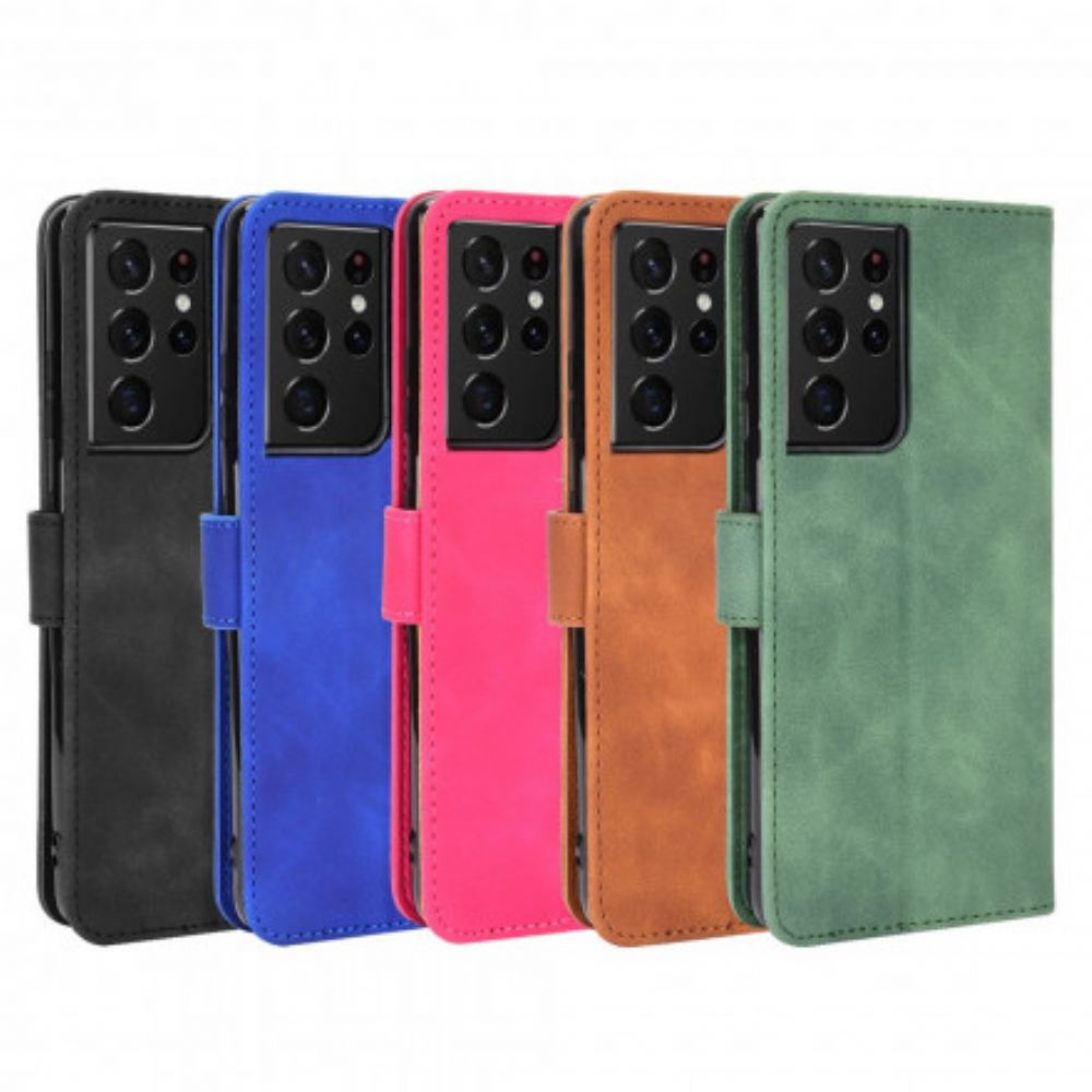 Folio-hoesje voor Samsung Galaxy S21 Ultra 5G Skin-touch