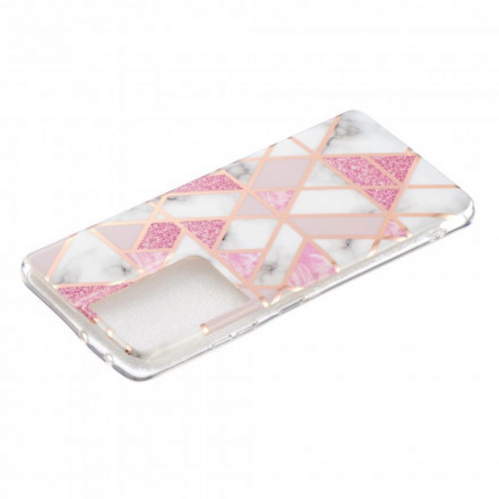 Hoesje voor Samsung Galaxy S21 Ultra 5G Ultra Design Marmer